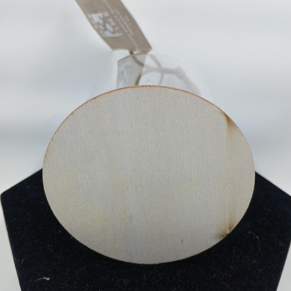 Place & Time Mushroom Ornament Glass Cloche Dome Warm Winter Wishes Decor - Picture 6 of 8